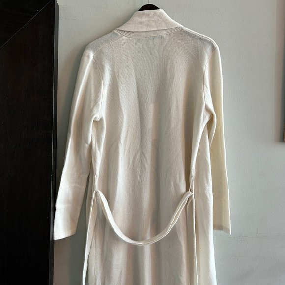 Frost White -  100% cashmere lounge robe NWT - Picture 9 of 10